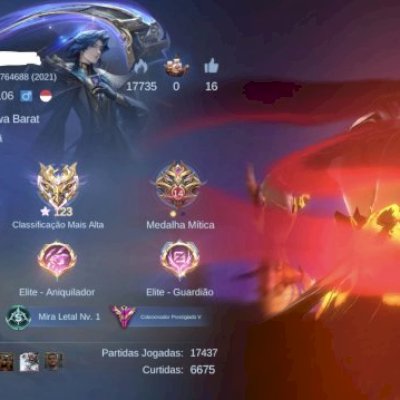 CONTA MOBILE LEGENDS NO PRECINHO MAIN ADC COM DIVERSAS SKINS E RECALLS