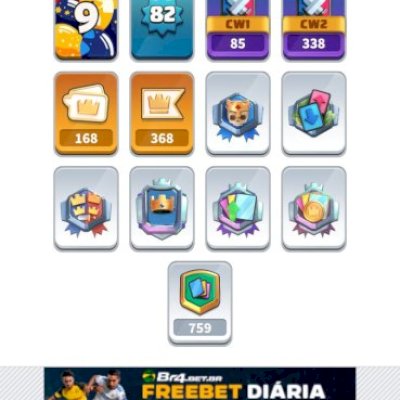 Conta Clash 9 anos
