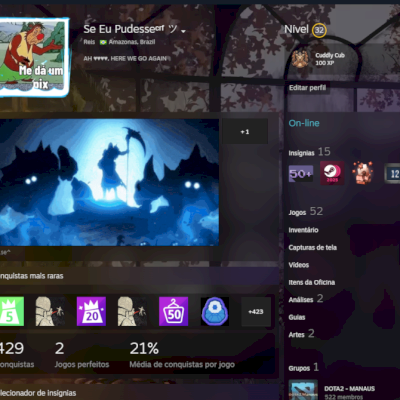 VENDO CONTA DOTA/CS 2 + JOGOS NA STEAM