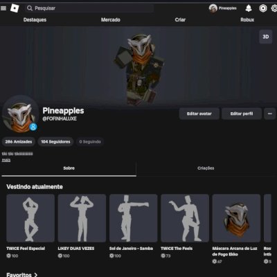 Conta do Roblox com muitos acessórios/ 50k+ Gastos