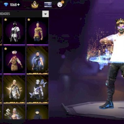 CONTA FREE FIRE - 1000 DIAMANTES!