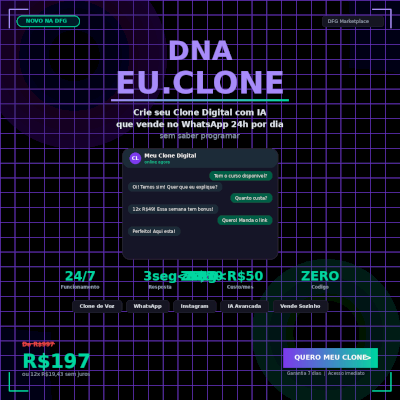 🧬 EU.CLONE — Método Pioneiro no Brasil