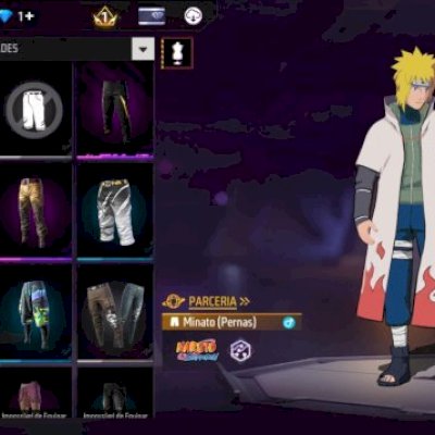 Conta de free fire com o minato