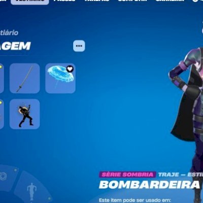Conta Fortnite season 8 , capitulo 1 , vários itens raros