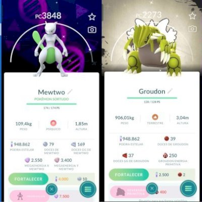 CONTA POKEGO – NÍVEL 64 - 242 LENDÁRIOS - 233 BRILHANTES - ANO 2022 