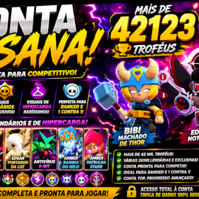 ⚡ RARIDADE! CONTA TOP COM +42 MIL TROFÉUS