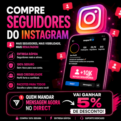 Seguidores no Instagram 