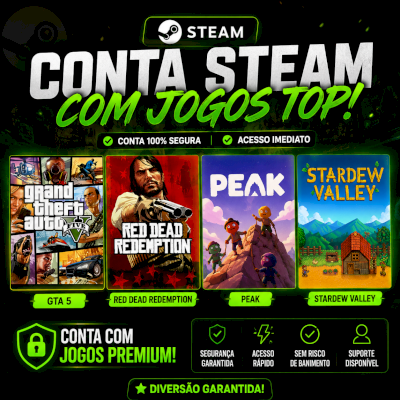 CONTA STEAM COM JOGOS TIER A