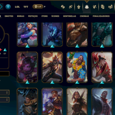 Ouro 2 com 100 Champs e 99 Skins ( MAIN ADC )