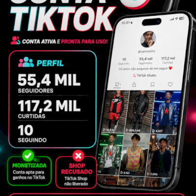Conta tiktok 55k