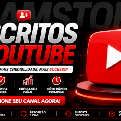 🔴 INSCRITOS PARA YOUTUBE - Inscritos para YouTube barato 