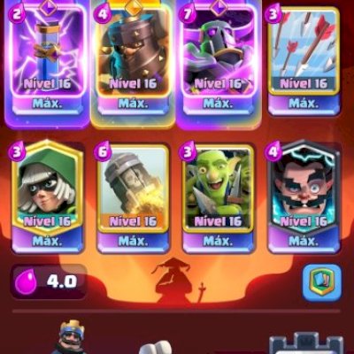 Conta Clash 14k de trófeus nivel máximo 10k de gemas
