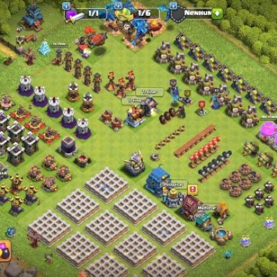Conta Clash of Clans CV12 | Rei 43 | Rainha 42 | Guardião 15 | 1320 Gemas