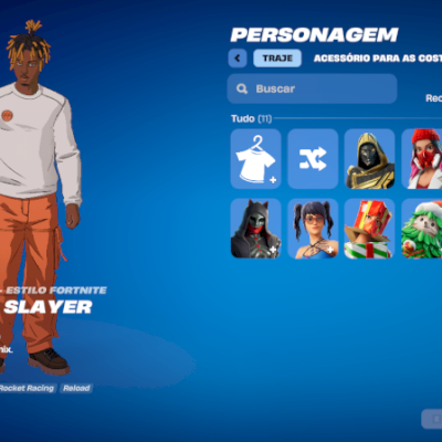 CONTA COM SLAYER JUICE WRLD COM MAIS DE 7.500k de VBUCKS