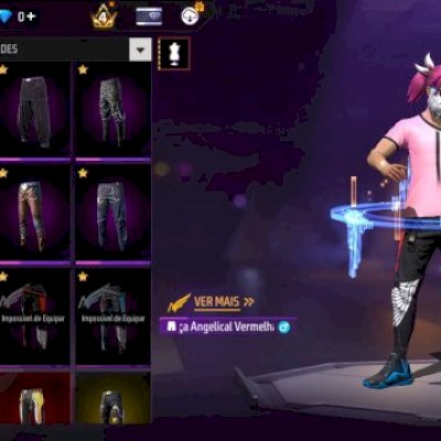 Conta de free fire muito gemada