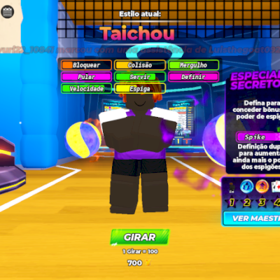 venda de conta de volleyball legends roblox