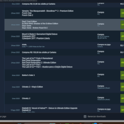 conta steam braba