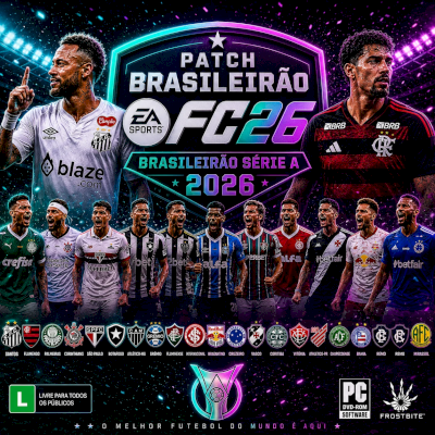 Patch FCM 26 V1.65 com Brasileirão serié A, B, C, D e Liga de Acesso l