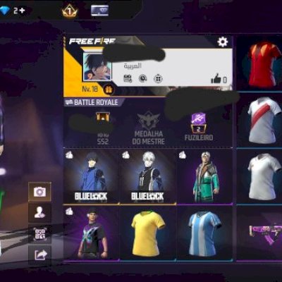 CONTA FF NÍVEL 18 + SKIN DO NAGI + SKIN DO ISAGI + 2 CONJUNTOS (FULL ACESSO)