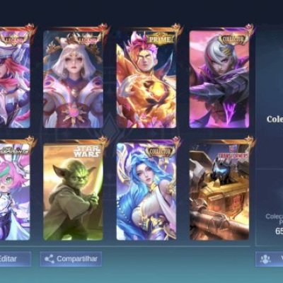 💫 CONTA MOBILE LEGENDS COM 304 SKINS, VARIOS RECALLS ETC