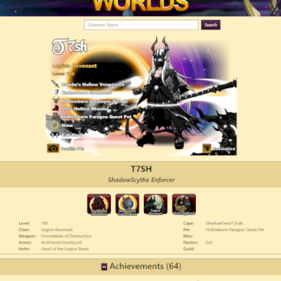CONTA DE AQW LEVEL 100 MEMBER 
