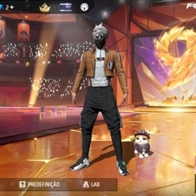 Conta Free Fire Rara | Angelical Azul e Verde + Naruto Cap. 2 + Prime 5