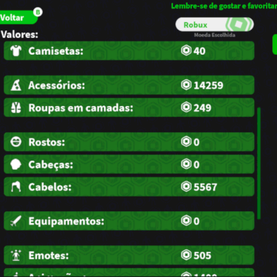 CONTA ANTIGA DE ROBLOX COM MUITOS ACESSORIOS