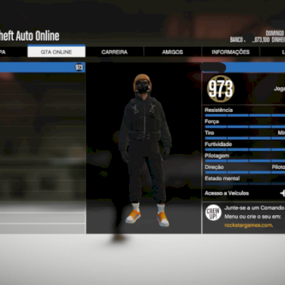 CONTA GTA 5 ONLINE FA | 476 MILHÕES | NÍVEL 973 | 50+ CARROS MODDED & MAIS