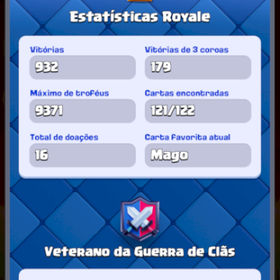 Conta de Clash Royale 