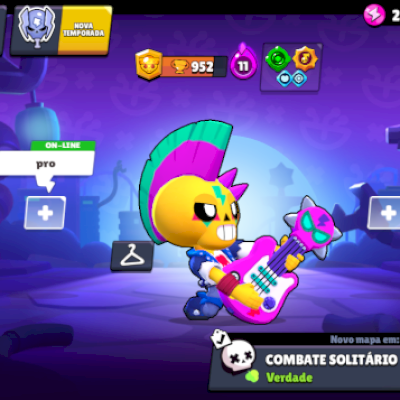 Conta de brawls stars, algumas skins, hipercargas, 50 brawllers desbloqueados.