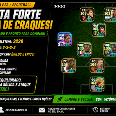Conta efootebol com diversos épicos meta