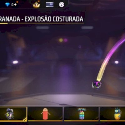 Conta de free fire com 149 peitorais, barbinha, calça down, jazz antiga, azul ar