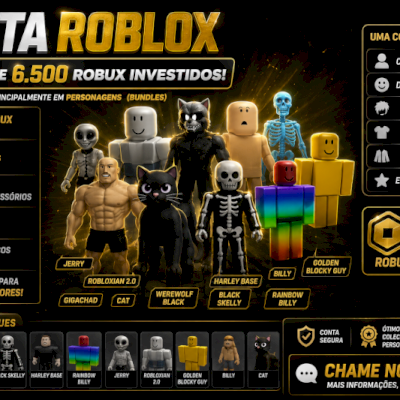Conta roblox Feminina e Masculina 