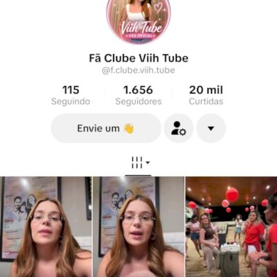 Vendo conta do tik Tok bem engajada