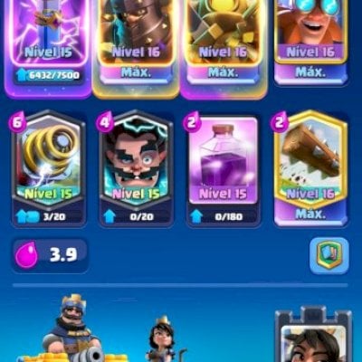 Clash royale 13k + conta rushada de Clash of clans de brinde