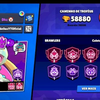 CONTA BRAWL STARS 58K+ 