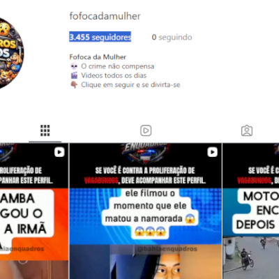 Conta Instagram 3.455 seguidores