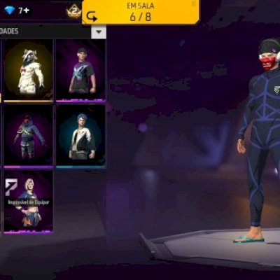 Conta de ff nível 19 com skin atuais que lançou 