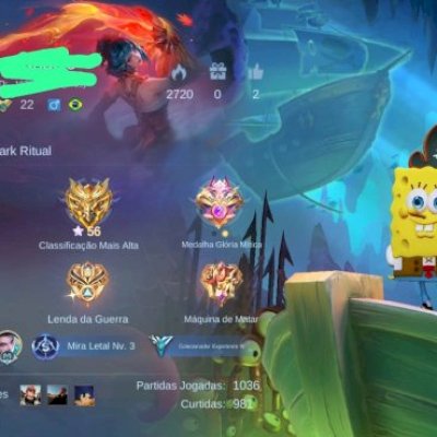 Conta main ADC glória mitica 