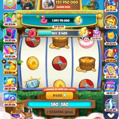 Coin master 1 milhão de giros