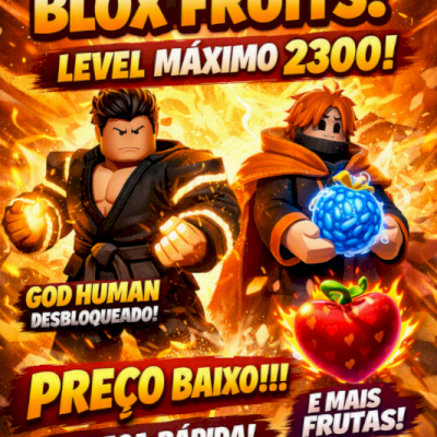 CONTA BLOX FRUITS LVL MAX + GODHUMAN + CDK+ 100 M BELI