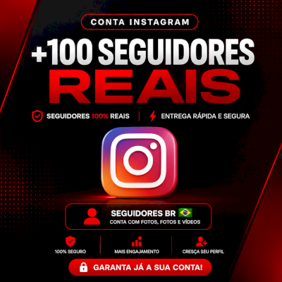 Conta do instagram com +100 DE seguidores REAIS