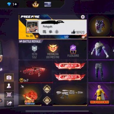 Conta antiga 7 anos e level 80