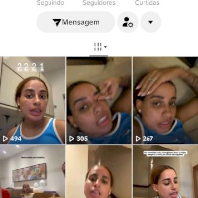 Vendo conta do tik Tok bem engajada 