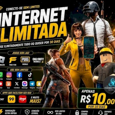 INTERNET ILIMITADA VIVO TIM E CLARO TODOS OS DDDS ANDROID OU IPHONE 