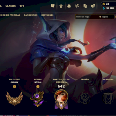 Vendo conta lvl 569 ouro 4  209 skins + fragmentos skins