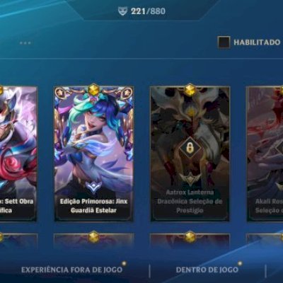 WILD RIFT — 221 SKINS | 3 MÍTICAS | 44,7K COLEÇÃO | GM1
