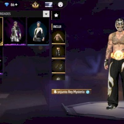 CONTA FREE FIRE COM DIMA + CONJUNTO REY MYSTÉRIO 🥇