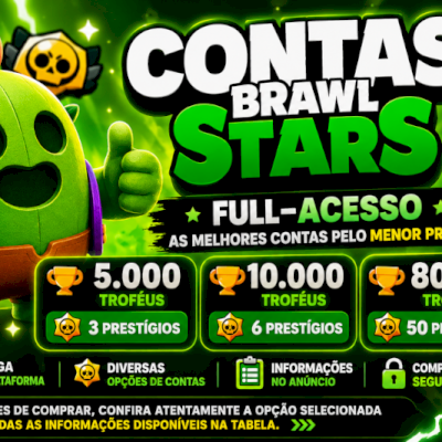 🔥 CONTAS BRAWL STARS — ESCOLHA A SUA! 🔥