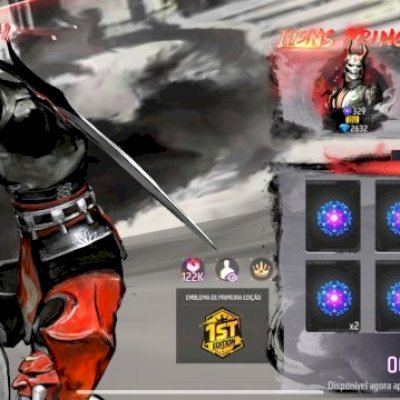CONTA COM SAMURAI ESCARLATE PRIMEIRO GIRO 